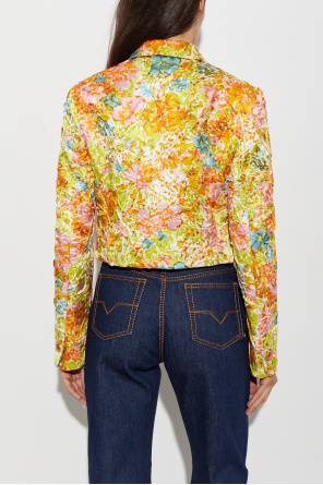 Versace Short crinkled jacket
