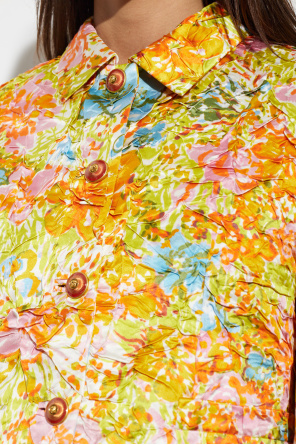 Versace Short crinkled jacket