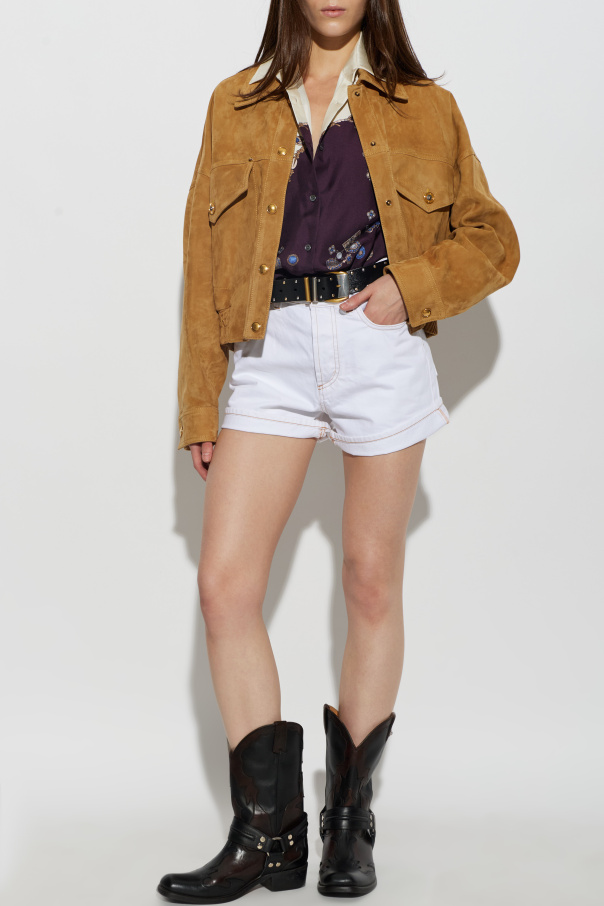 Versace Chaqueta de ante