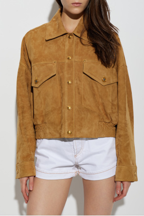 Versace Chaqueta de ante