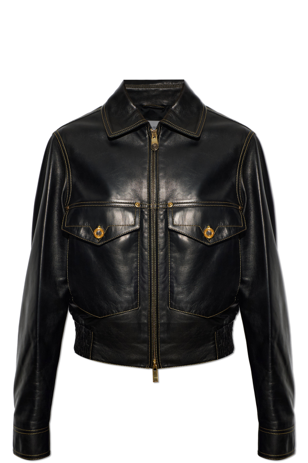 Leather jacket od Versace