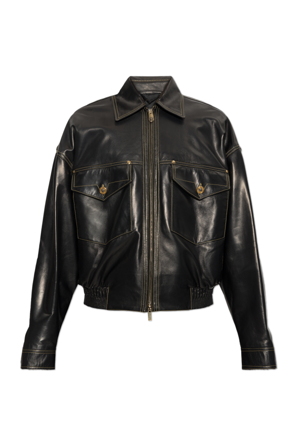 Leather jacket od Versace