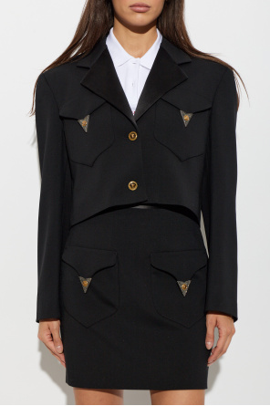 Versace Short jacket with appliqués