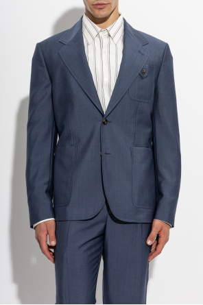Versace Wollblazer mit einfachem Schlitz