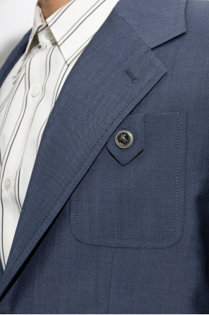 Versace Wollblazer mit einfachem Schlitz
