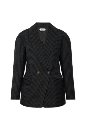 Wool Pinstripe Blazer