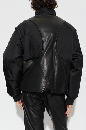 Versace Kurtka puchowa z łączonych materiałów