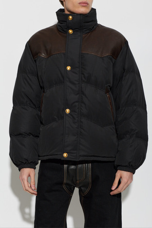 Versace Casaco acolchoado com gola subida