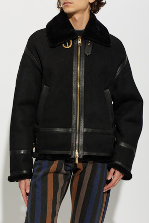 Versace Sheepskin coat with pockets