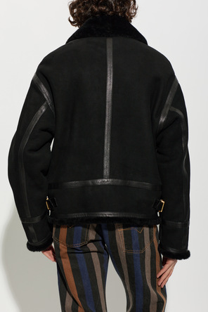 Versace Sheepskin coat with pockets