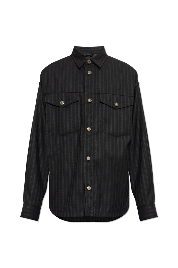 Wool shirt with pockets od Versace