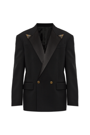 Wool blazer with sewn-in appliqués