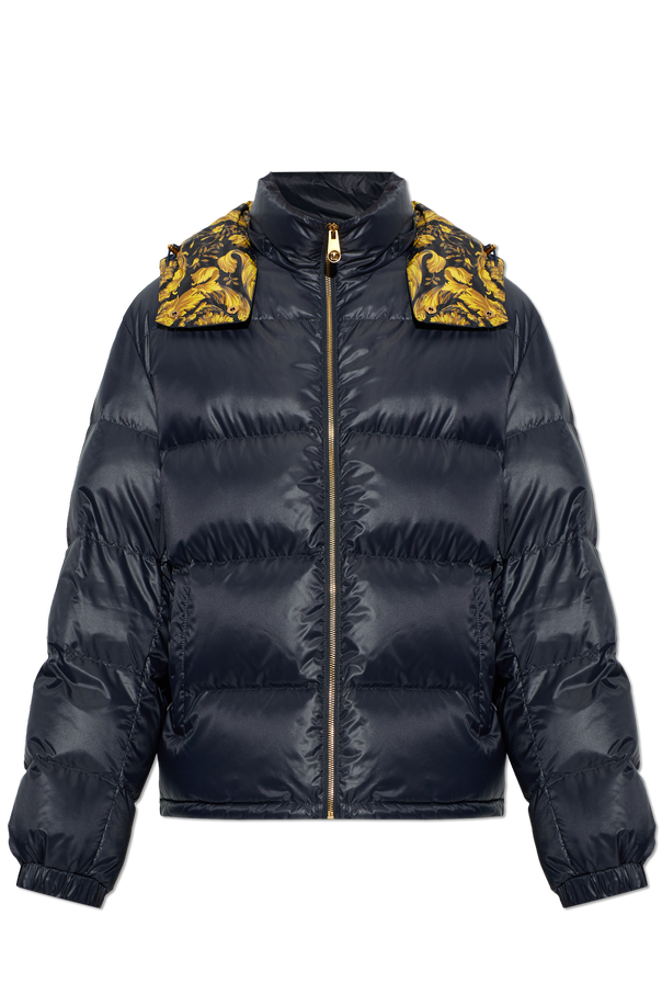 Hooded down jacket od Versace