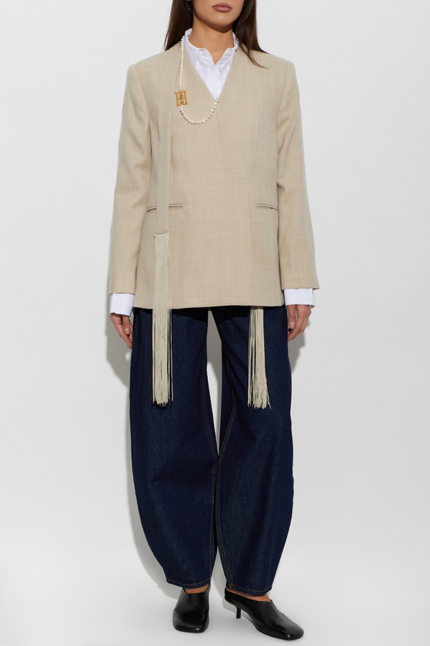 By Malene Birger Wool jacket ‘Emma’ with a belt