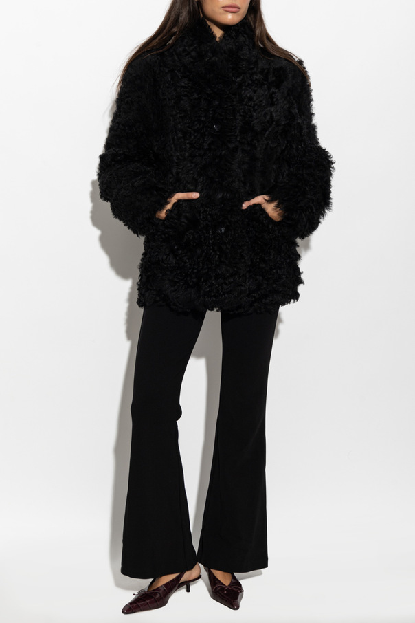 By Malene Birger Haină de blană reversibilă „Adeline”
