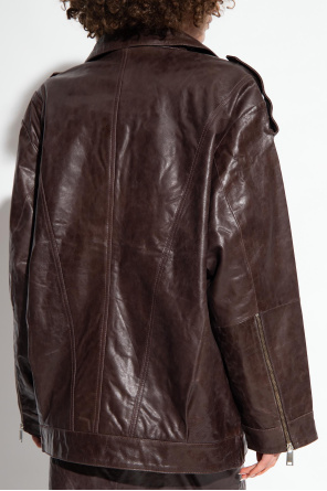Gestuz ‘Ibbiegz’ leather jacket