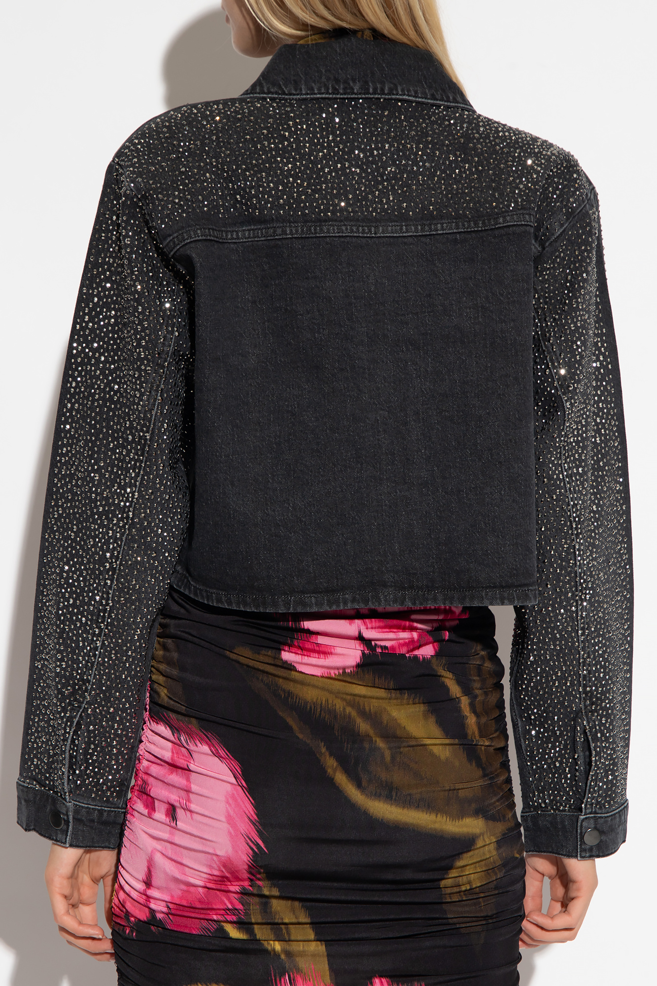 The Trend Room Sequin Embellished Denim Jacket | Pamela Scott