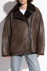 Gestuz BROWN Leather jacket Shearlygz