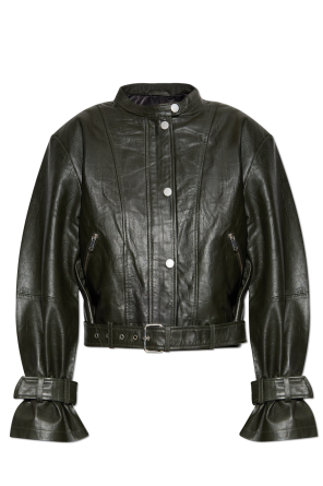 Leather jacket `Gzelena`