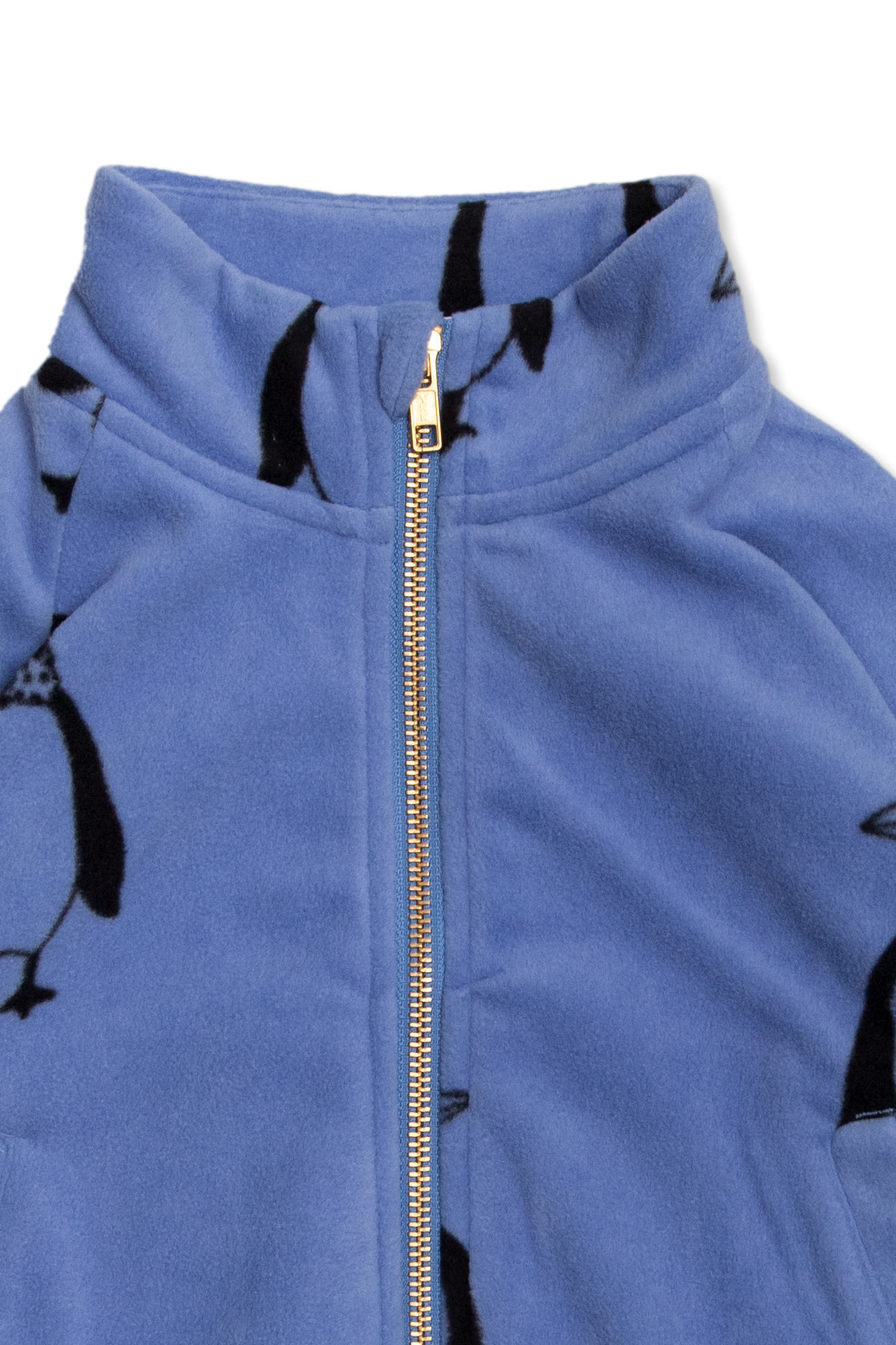 Blue Fleece sweatshirt with standing collar Mini Rodini - Vitkac Canada