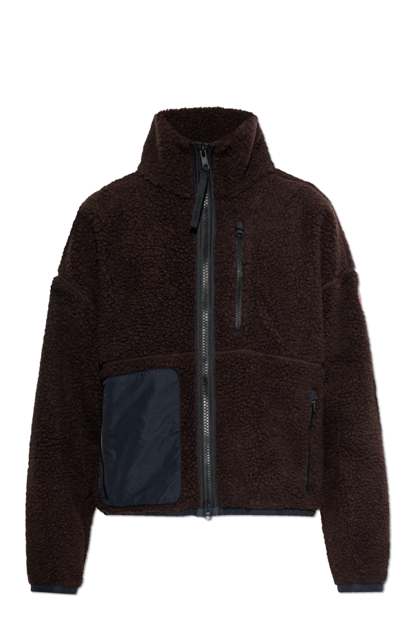 Fleece with logo patch od Canada Goose