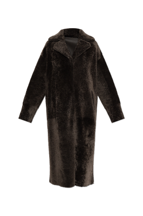 Reversible shearling coat ‘Ines’