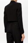 Victoria Beckham s front opening CC button long sleeve tops shirt