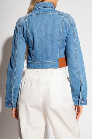 Victoria Beckham Denim jacket Pullover with logo