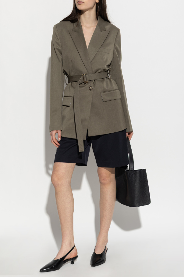 Victoria Beckham Oversize blazer with a belt