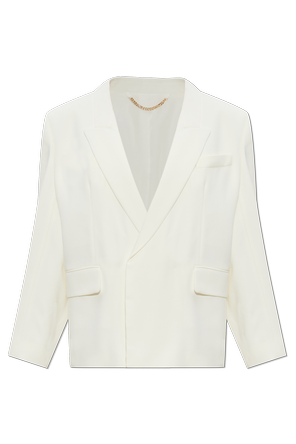 Double-breasted blazer with double back vent