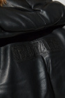 ROTATE BLACK Kurtka Belted made from eco leather