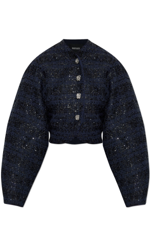 Jacket with sequin trim