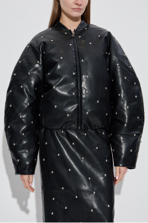 ROTATE Gefütterte Jacke mit Nieten