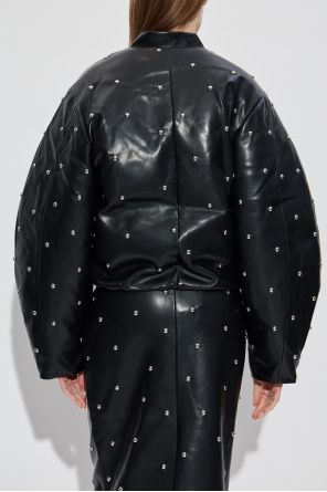 ROTATE Gefütterte Jacke mit Nieten