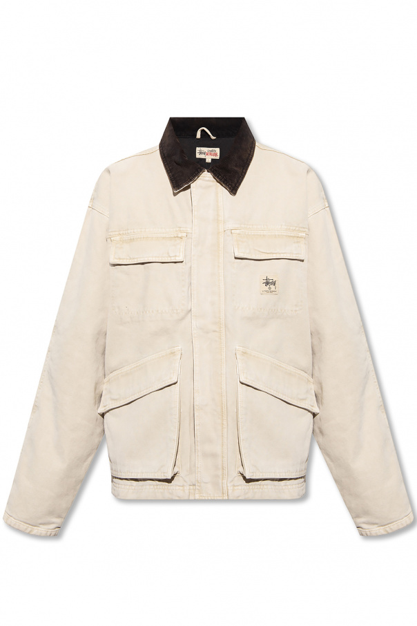 Stussy Washed-effect cotton jacket
