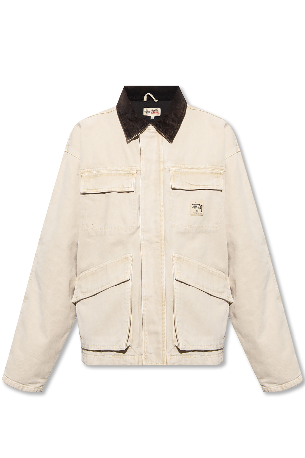 Stussy Washed-effect cotton jacket