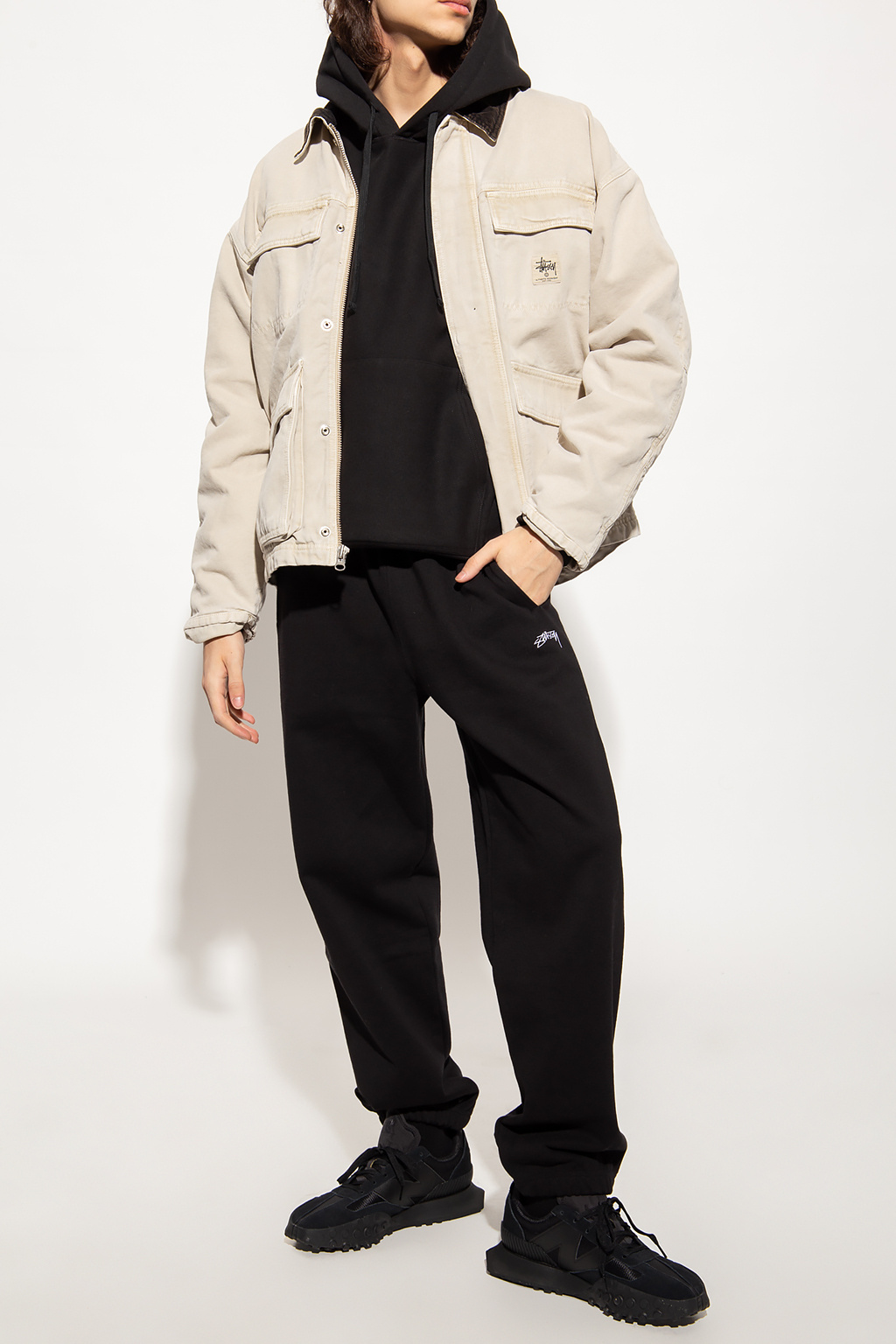 Stussy prada black windbreaker jacket