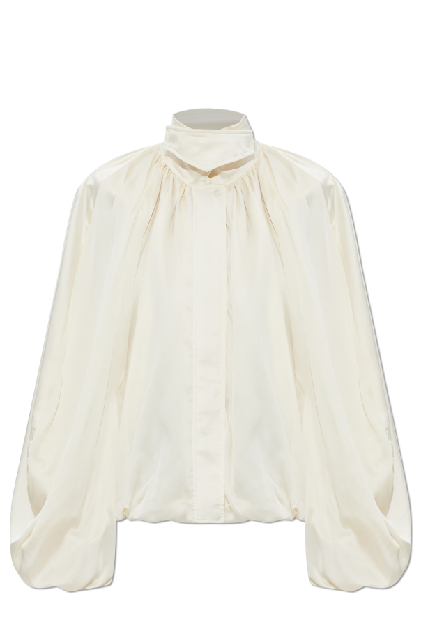 Satin jacket with draping od ROTATE