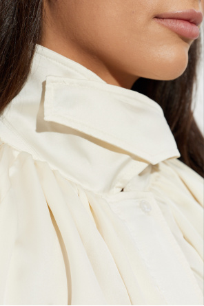 ROTATE Satin jacket with draping