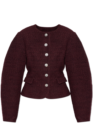 Chaqueta con botones brillantes