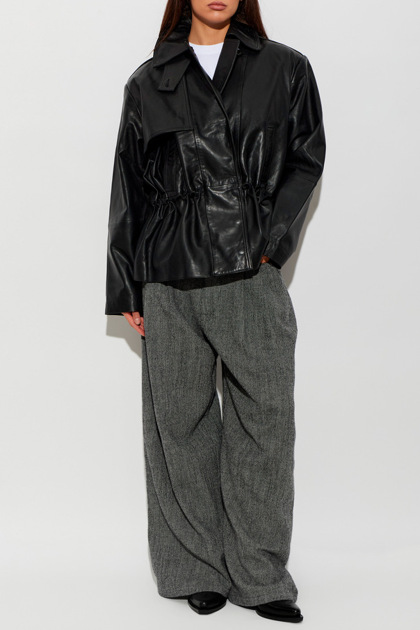 ROTATE Black leather jacket