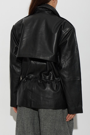 ROTATE Black leather jacket