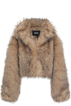 Short faux fur coat