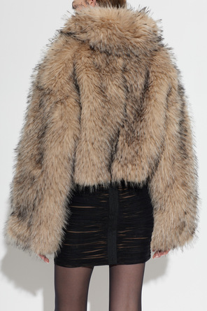 ROTATE Short faux fur coat