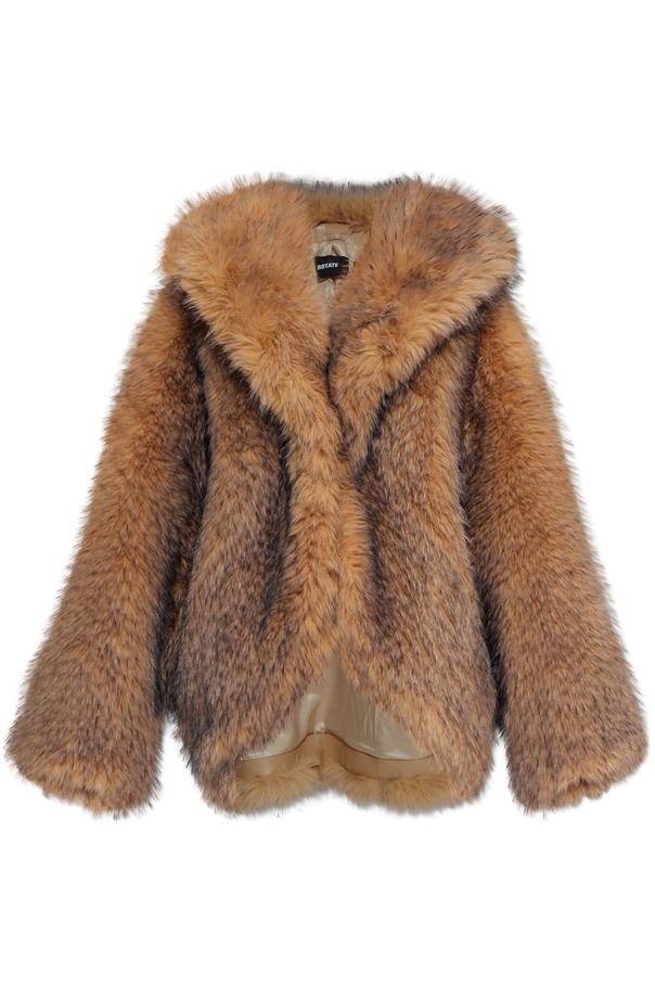 Oversize faux fur coat od ROTATE