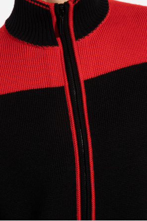 FERRAGAMO Wełniany sweter ze stójką