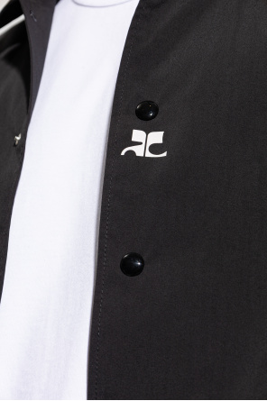 Courrèges Lightweight jacket with printed logo