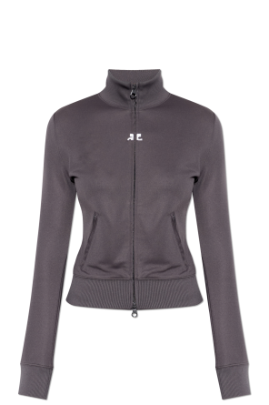 Sweatshirt with stand-up collar