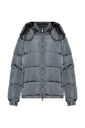 Down jacket with hood