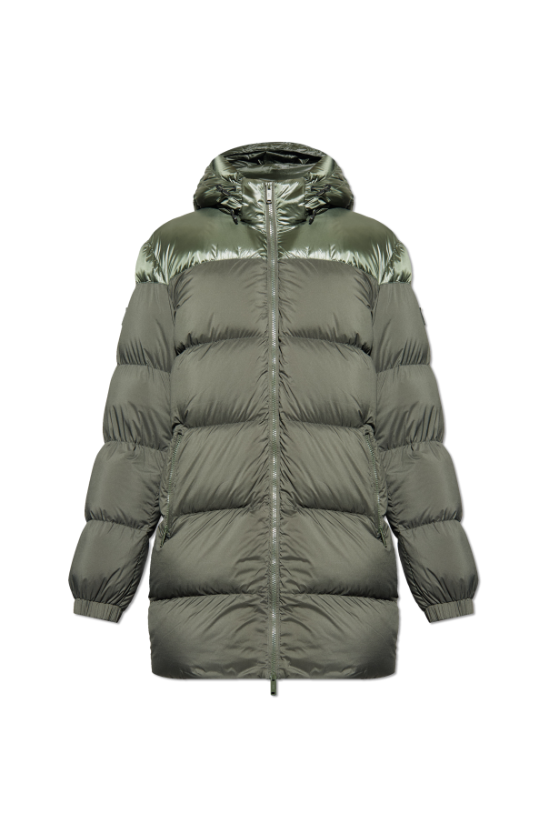 Down jacket with hood od add